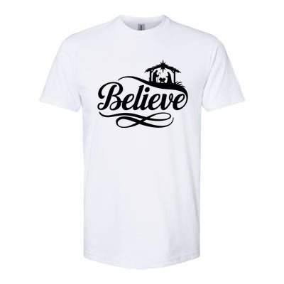 Believe Christmas Holiday Jesus Faith Xmas Holiday Softstyle CVC T-Shirt