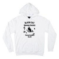 Black Cat Humane Society Funny Witch Halloween Hoodie