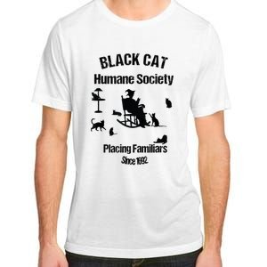 Black Cat Humane Society Funny Witch Halloween Adult ChromaSoft Performance T-Shirt