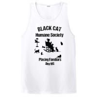 Black Cat Humane Society Funny Witch Halloween PosiCharge Competitor Tank