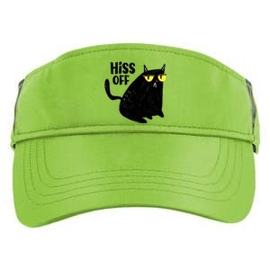 Black Cat Hiss Off For Men Women Meow Cat Gifts Adult Drive Performance Visor