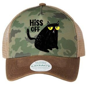 Black Cat Hiss Off For Men Women Meow Cat Gifts Legacy Tie Dye Trucker Hat