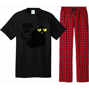 Black Cat Hiss Off For Men Women Meow Cat Gifts Pajama Set