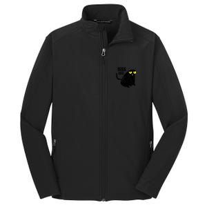 Black Cat Hiss Off For Men Women Meow Cat Gifts Core Soft Shell Jacket