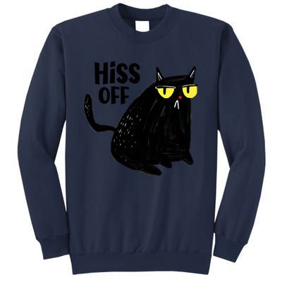 Black Cat Hiss Off For Men Women Meow Cat Gifts Sweatshirt