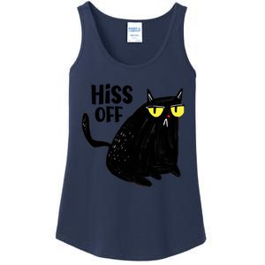 Black Cat Hiss Off For Men Women Meow Cat Gifts Ladies Essential Tank