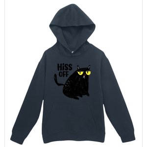 Black Cat Hiss Off For Men Women Meow Cat Gifts Urban Pullover Hoodie