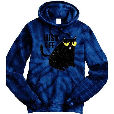 Black Cat Hiss Off For Men Women Meow Cat Gifts Tie Dye Hoodie