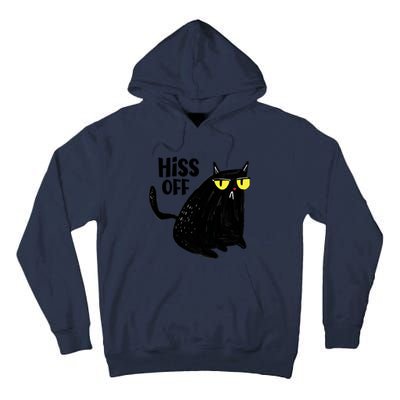 Black Cat Hiss Off For Men Women Meow Cat Gifts Tall Hoodie