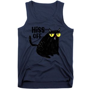 Black Cat Hiss Off For Men Women Meow Cat Gifts Tank Top