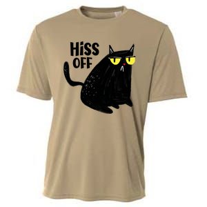 Black Cat Hiss Off For Men Women Meow Cat Gifts Cooling Performance Crew T-Shirt