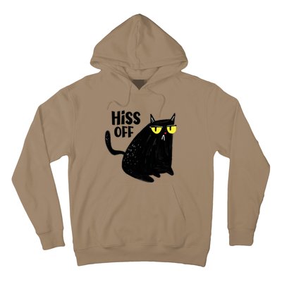 Black Cat Hiss Off For Men Women Meow Cat Gifts Hoodie