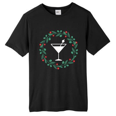 Bartender Christmas Holidays Xmas Martini Cocktail Booze Gift Tall Fusion ChromaSoft Performance T-Shirt