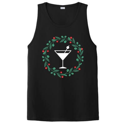 Bartender Christmas Holidays Xmas Martini Cocktail Booze Gift PosiCharge Competitor Tank