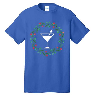 Bartender Christmas Holidays Xmas Martini Cocktail Booze Gift Tall T-Shirt