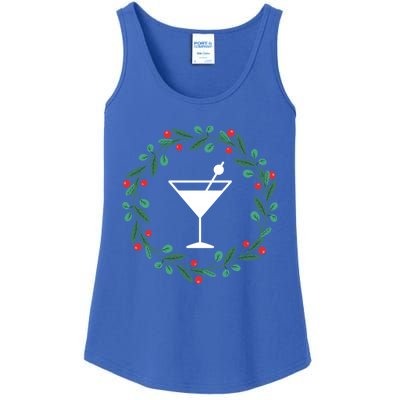 Bartender Christmas Holidays Xmas Martini Cocktail Booze Gift Ladies Essential Tank