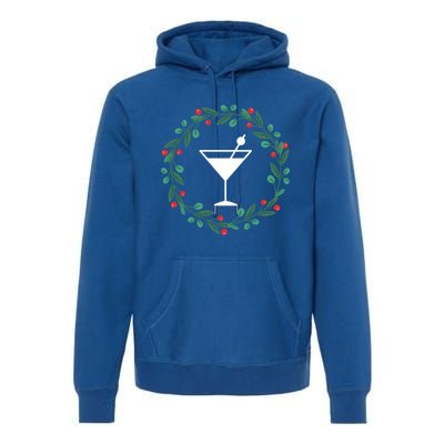 Bartender Christmas Holidays Xmas Martini Cocktail Booze Gift Premium Hoodie