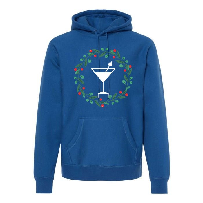 Bartender Christmas Holidays Xmas Martini Cocktail Booze Gift Premium Hoodie