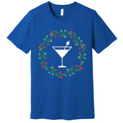 Bartender Christmas Holidays Xmas Martini Cocktail Booze Gift Premium T-Shirt