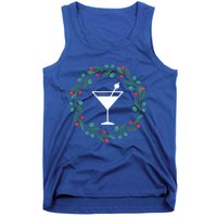 Bartender Christmas Holidays Xmas Martini Cocktail Booze Gift Tank Top