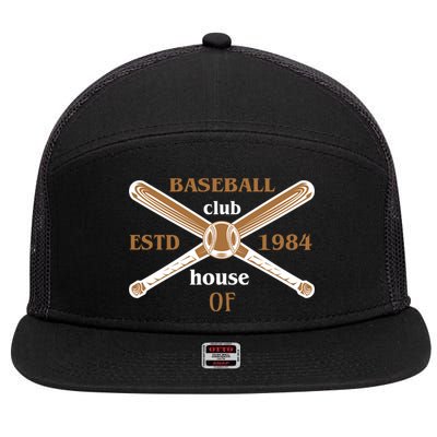 Baseball Club House 7 Panel Mesh Trucker Snapback Hat