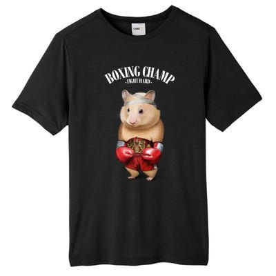 Boxing Champion Hamster Fighter Funny Gift Tall Fusion ChromaSoft Performance T-Shirt