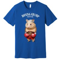 Boxing Champion Hamster Fighter Funny Gift Premium T-Shirt