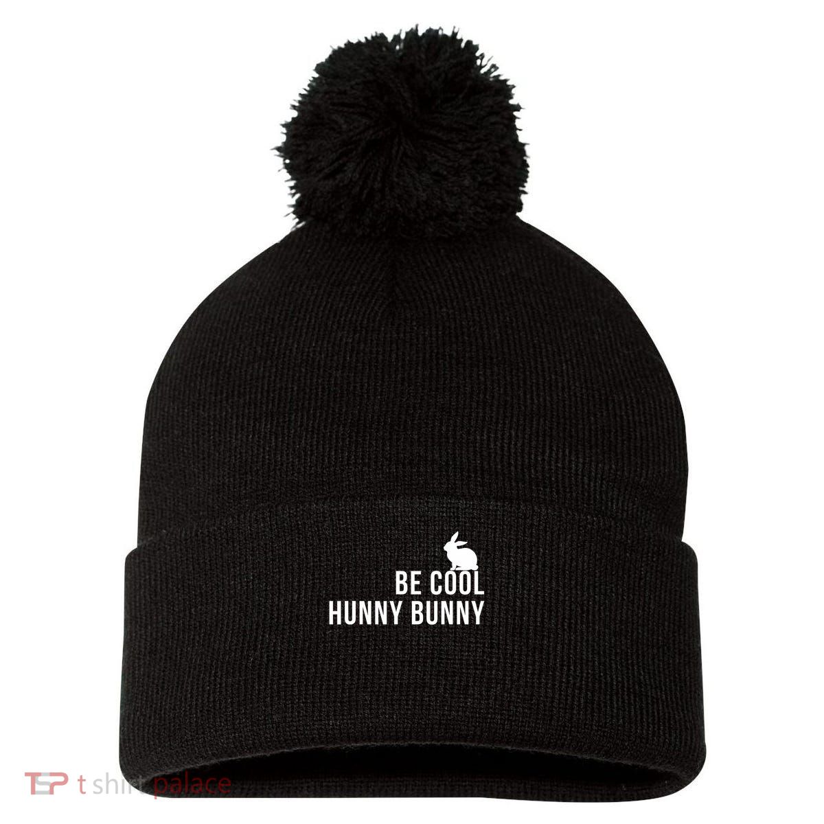 Be Cool Hunny Bunny Funny 90s Movie S Pom Pom 12in Knit Beanie