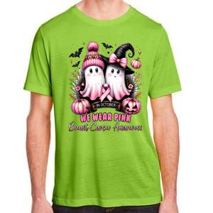 Breast Cancer Halloween In October We Wear Pin.K Ghost Witch Awareness Gift Adult ChromaSoft Performance T-Shirt