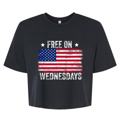 Biden Campaign Hawks ‘Free On Wednesdays Bella+Canvas Jersey Crop Tee