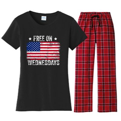 Biden Campaign Hawks ‘Free On Wednesdays Women's Flannel Pajama Set