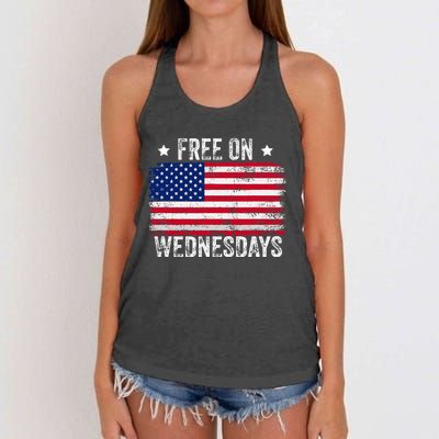 Biden Campaign Hawks ‘Free On Wednesdays Women's Knotted Racerback Tank