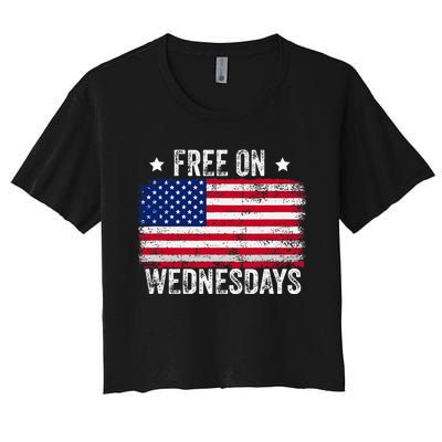 Biden Campaign Hawks ‘Free On Wednesdays Women's Crop Top Tee