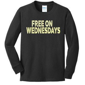 Biden Campaign Hawks ‘Free On Wednesdays’ Kids Long Sleeve Shirt