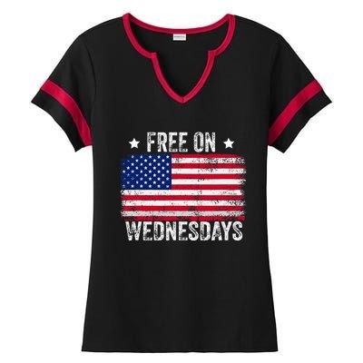 Biden Campaign Hawks ‘Free On Wednesdays’ Ladies Halftime Notch Neck Tee