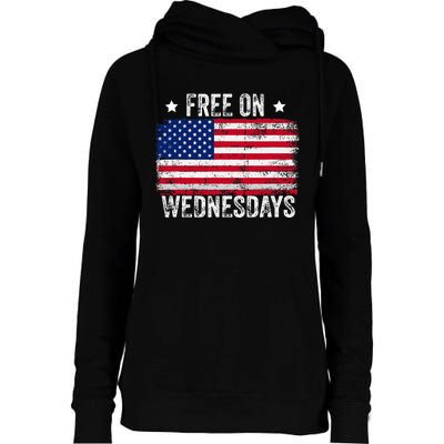 Biden Campaign Hawks ‘Free On Wednesdays’ Womens Funnel Neck Pullover Hood