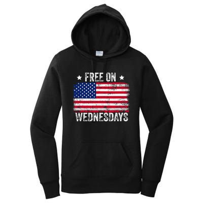 Biden Campaign Hawks ‘Free On Wednesdays’ Women's Pullover Hoodie