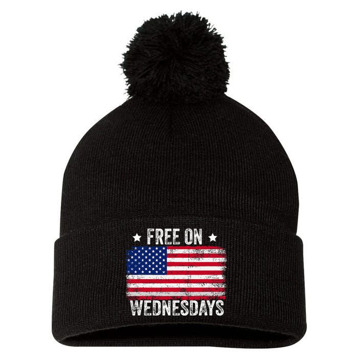 Biden Campaign Hawks ‘Free On Wednesdays’ Pom Pom 12in Knit Beanie