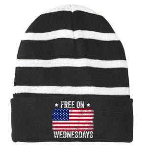 Biden Campaign Hawks ‘Free On Wednesdays’ Striped Beanie with Solid Band