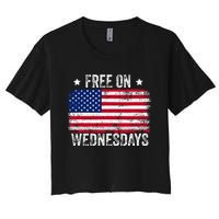 Biden Campaign Hawks ‘Free On Wednesdays’ Women's Crop Top Tee