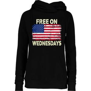 Biden Campaign Hawks ‘Free On Wednesdays’ Womens Funnel Neck Pullover Hood