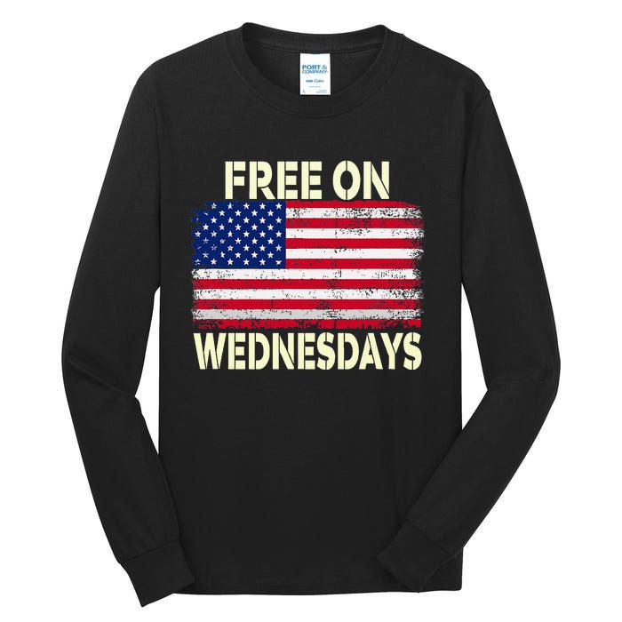 Biden Campaign Hawks ‘Free On Wednesdays’ Tall Long Sleeve T-Shirt