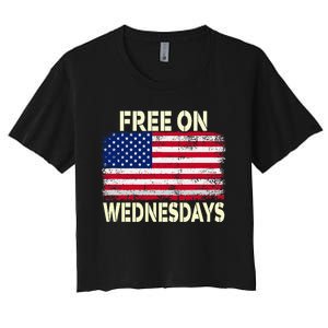 Biden Campaign Hawks ‘Free On Wednesdays’ Women's Crop Top Tee