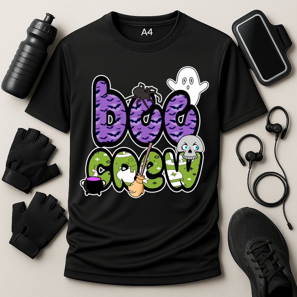 Boo Crew Halloween Spooky Fun Cooling Performance Crew T-Shirt