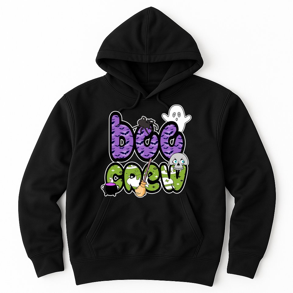 Boo Crew Halloween Spooky Fun Hoodie