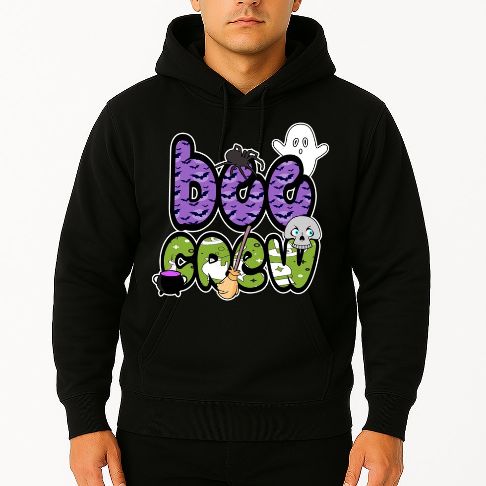 Boo Crew Halloween Spooky Fun Hoodie