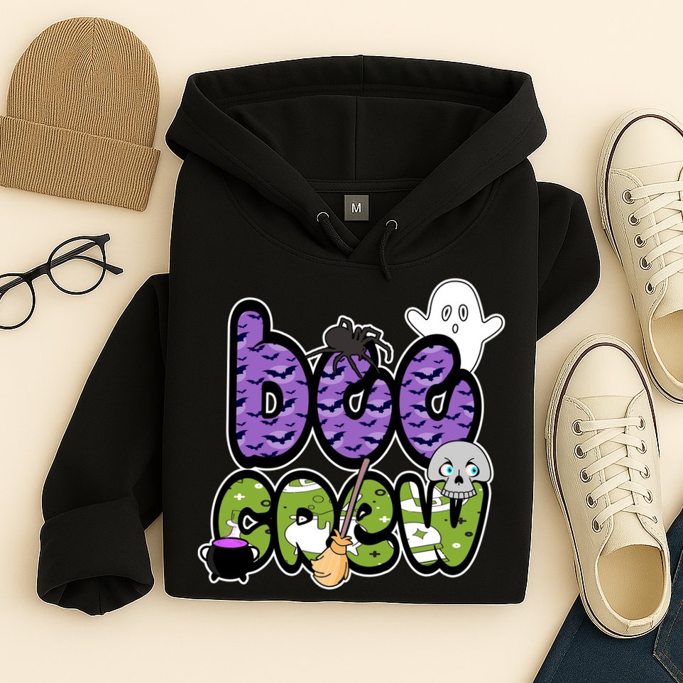 Boo Crew Halloween Spooky Fun Hoodie