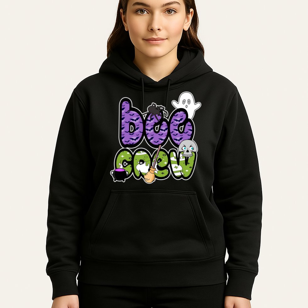 Boo Crew Halloween Spooky Fun Hoodie