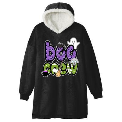 Boo Crew Halloween Spooky Fun Hooded Wearable Blanket