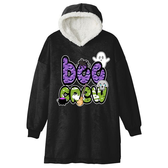 Boo Crew Halloween Spooky Fun Hooded Wearable Blanket